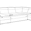Royal U alakú kanapé