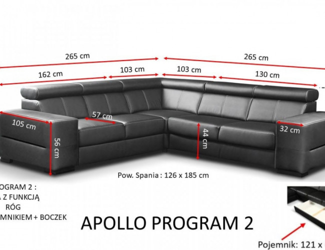 Apollo PR.2 Sarokkanapé – B