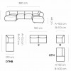 Catania XL U-form 70- W